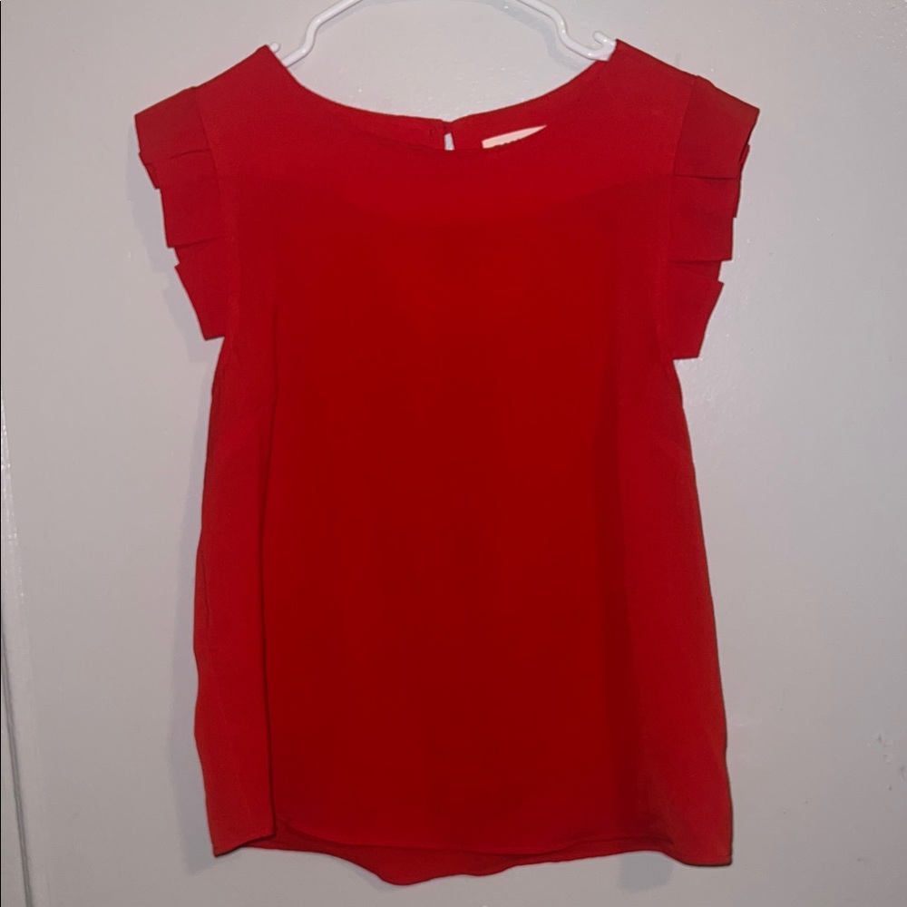 Monteau Vibrant Red Blouse
